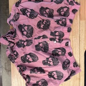 Victoria's Secret Pink Love Skull Print Shorts